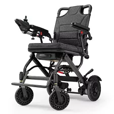 Foldable Electric Wheelchairs Intelligent Lightweight Wheelchair For All Terrain