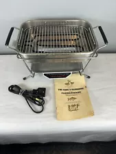 Farberware Open Hearth Electric Broiler Model 441 Small Rotisserie Indoor Grill