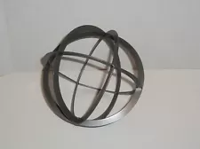 Welded Steel Metal Sphere Orb 8" Sculpture