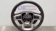 18 FORD F250 SD KING RANCH STEERING WHEEL BROWN LEATHER HEATED