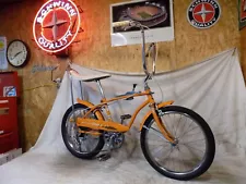 1971 HUFFY STILETTO 5-SPEED BANANA SEAT DRAGSTER MUSCLE BIKE ORANGE RAIL VINTAGE