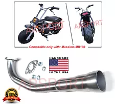 Exhaust Header for Massimo Mini Bike MB100 Mini Bike Off-Road Motorcycle.