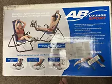 AB Lounge Sport Abdominal Workout Fitness Exercise Blue Lounger Chair Machine