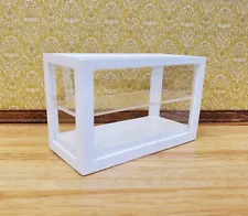 Dollhouse Low Display Case for Bakery Store or Shop 1:12 Scale Furniture White