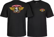 Powell Peralta WINGED RIPPER Skateboard T Shirt BLACK