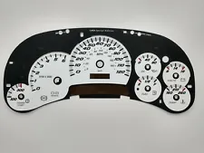 US Speedo Silverado SS Gauge Face Overlay GM Clusters 03-05 2500 Gas LED Edition