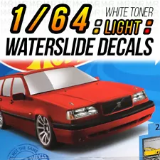 1/64 Scale VOLVO 850 Head Tail Light WaterSlide Decal for Custom Hot Wheels