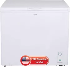 Large Chest Freezer, 7.0 cu ft (198L), White, Manual Defrost Deep Freezer