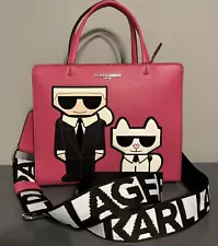 ❤️CLEARANCE SALE❤️ Karl Lagerfeld Karl & Cat Pink Maybelle Purse New