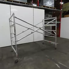 Werner 4250 Series Wide Span Snap-Up Aluminum Folding Rolling Scaffold 96" x 52"