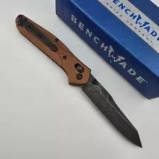 New ListingBenchmade Osborne 940BK-03 Folder MAGNACUT Burnt Copper Aluminum Handles Axis