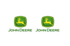 Set of 2 Classic John Deere Classic Stickers Decals 3" or 5" Tractor Truck Green