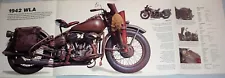 LARGE ~ Harley Davidson WLA Motorcycle Bike Poster ~ OUT OF PRINT