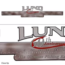 Lund Boat Decal 1986405 60th Anniversary 24 1/2 x 4 3/8 Inch