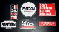 ANGEL STUDIOS, "GOD'S CHILDREN ARE NOT FOR SALE," Six (6) x Stickers, Brand New