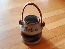 Vintage French Homemade Pickles Crock Jar