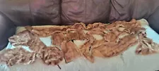 2+ Lbs Of Mink Fur And Shearling Scraps For Crafting, Teddy Bear, Fish Lures