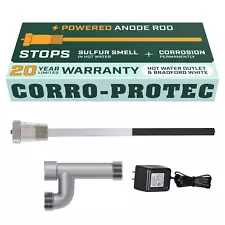 Corro-Protec Powered Anode for Water Heater, 20-Year Warranty + Eliminates Smell