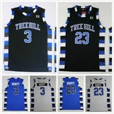 One Tree Hill 23# Lucas Scott 3# Nathan Scott Mens Basketball Jersey Stitched