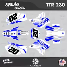 Graphics Kit for Yamaha TTR230 (2005-2023) TTR 230 Spear Series - White