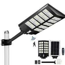 PFCTART Commercial 2000W Solar Street Light Outdoor IP67 Dusk-to-Dawn Road Lamp