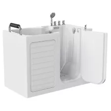 Empava 54 in.Right Drain Walk-in Soaking Bath Tub with Outward Opening Door