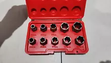 Craftsman Tools USA 10pc Bolt Out Extractor Set Nice Condition Remover