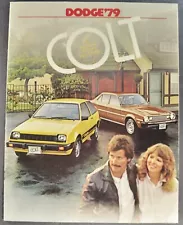 1979 Dodge Colt Brochure Coupe Sedan Wagon Mitsubishi Excellent Original 79