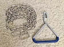 OdontoMed2011 OB Calf Pulling Chain 60" Length with Blue Handle Stainless Steel