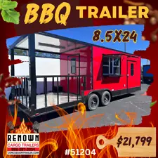 2024 QUALITY CARGO 8.5 X 24 TA3 BBQ TRAILER - Food Trailer - Concession Vending