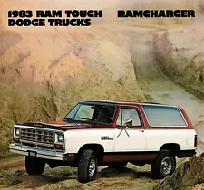 1983 Dodge Ramcharger AD150 AW150 NOS Truck Dealer Sales Brochure