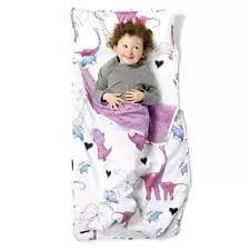 - Toddler Nap Mat - Sleeping Bag for Kids with Removable Pillow