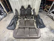 OEM BMW F80 M3 COMPETITION Leather Interior Seats Door Panels Brown SET *NOTE