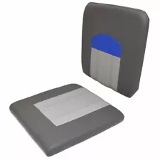 Triton Boat Aft Jump Seat Cushions | 206 Allure Gray / Blue (2 PC)