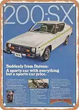 METAL SIGN - 1977 Datsun 200 SX A Sporty Car Vintage Ad