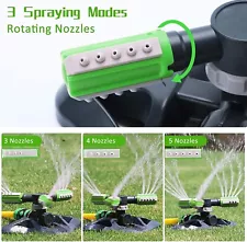 Garden Lawn Sprinkler 360 Degree Rotating Irrigation Grass Water Sprinkler Green