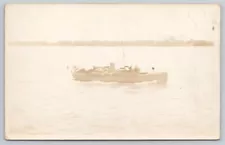 Vtg RPPC Post Card Submarine Chaser In The York River September 5th 1917 J181