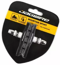 Jagwire Mountain Sport Brake Pads Shoes Threaded Stem MTB Bike All-Weather Black