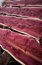 Red Cedar Live Edge Slab / Kiln Dried & Planed / Various Sizes / 1.5" Thick