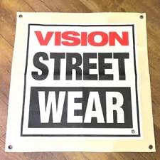 VISION STREET WEAR Canvas Promotional Sign Not for Sale Rare