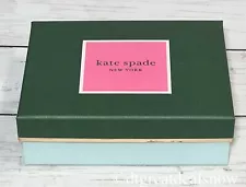 NEW Kate Spade Green Gift Box For Wallet, Jewelry 5.5"x 4.5"x 1.75" 2 Piece