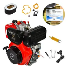 411cc Diesel Engine Vertical 4 Stroke Single Cylinder 72.2mm Shaft Length 10HP