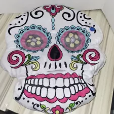 Day Of The Dead Sugar Skull Soft Plush Mask, Decoration