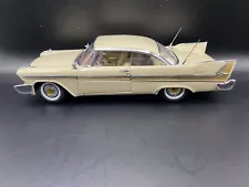 1958 Plymouth Fury Buckskin Beige Danbury Mint 1:24 With Box