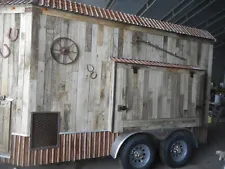 REFRIGERATED TRAILER BARNWOOD BEER DRAFT COLD SERVICE ADD SOME CHARACTER UNIQUE