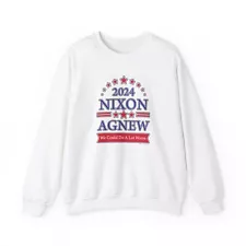 Election 2024 Nixon Agnew (We could do a lot worse) - Heavy Crewneck Sweatshirt