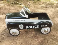 Vintage Metro City Police Pedal Car No. 54 By Instep Great Condition