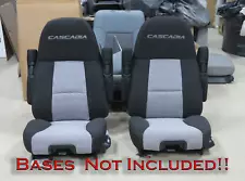 Freightliner Cascadia Black Cloth Sears Atlas II Series Air Ride Bucket Seats