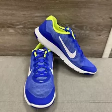 NIB NIKE FLEX EXPERIENCE RN 4 RACER BLUE/WHITE-VOLT 749172-404 SHOES SZ 11 #S364