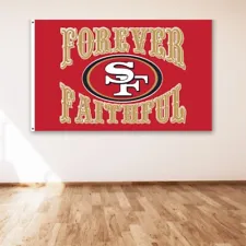 San Francisco 49ers Forever Faithful 3x5 ft Flag Super Bowl Champions Banner